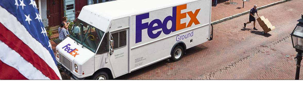 Banner of FedEx Ground company