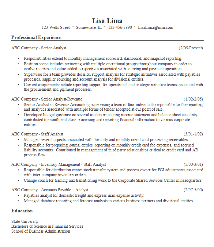 stellar resumes